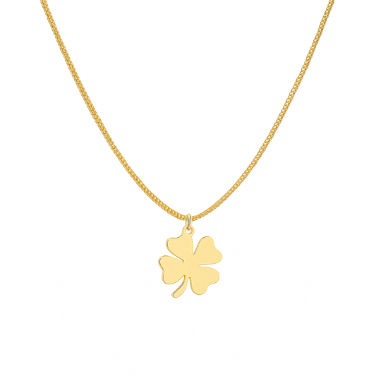 Women’s Gold-Plated Four-Leaf Clover Pendant Necklace