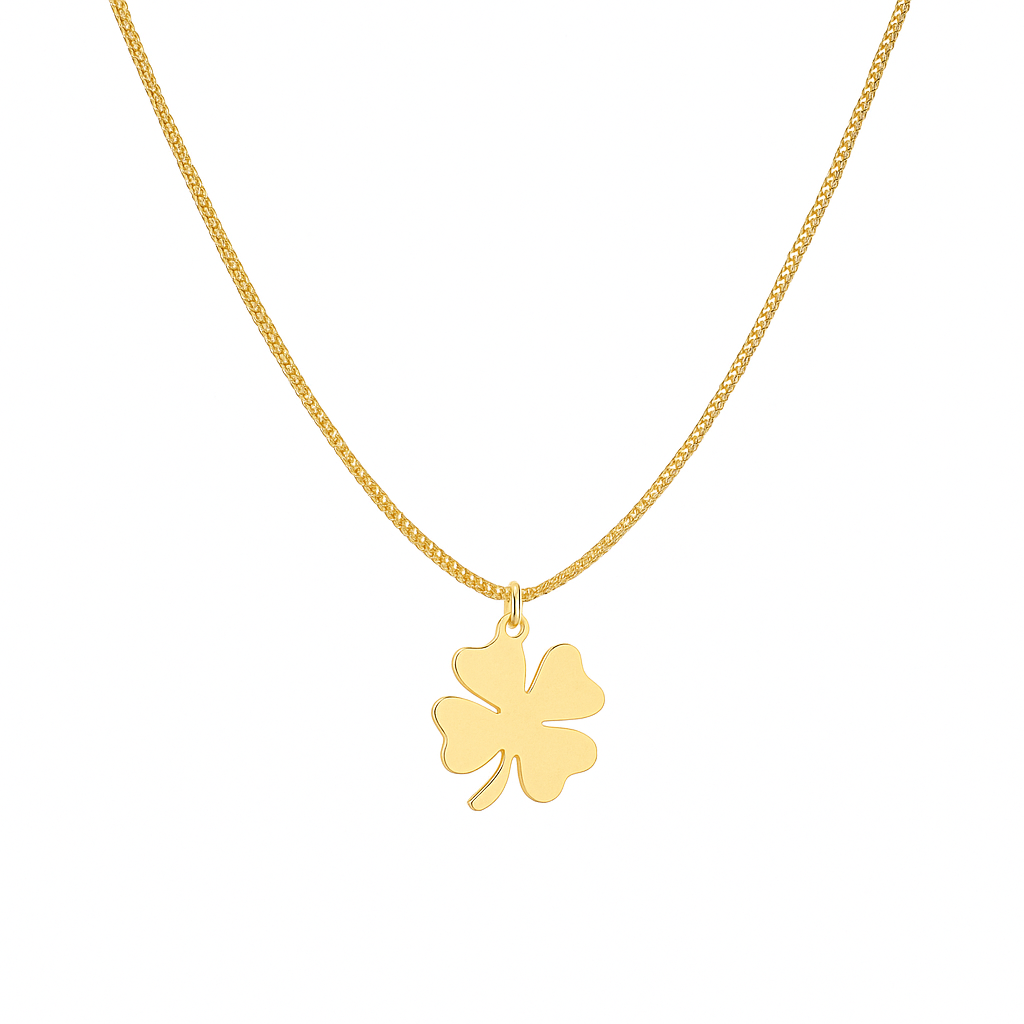 Women’s Gold-Plated Four-Leaf Clover Pendant Necklace
